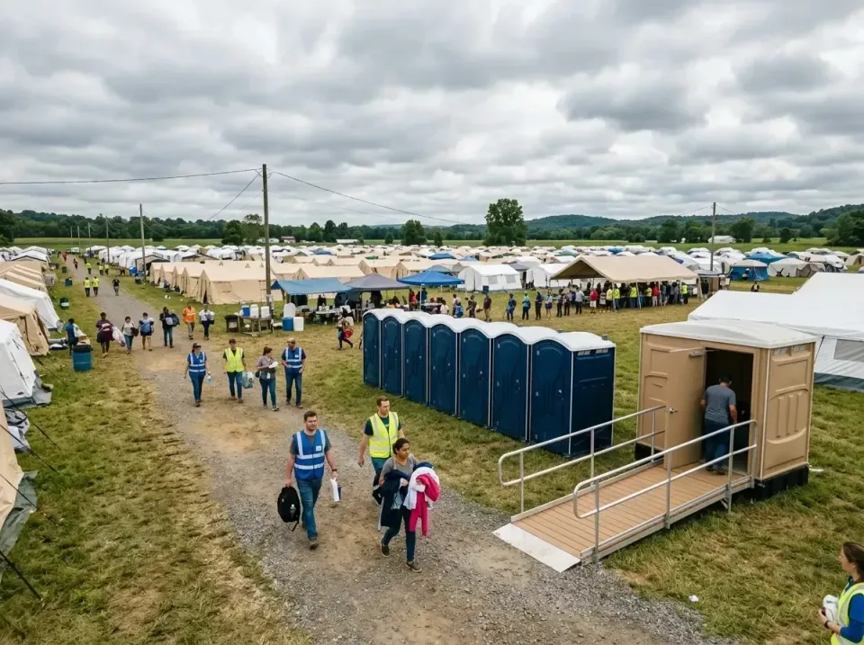 disaster-relief-camp-restrooms-010 — frequently asked questions, Dumpster & Portable Bathrooms Rental in Farm Loop, AK